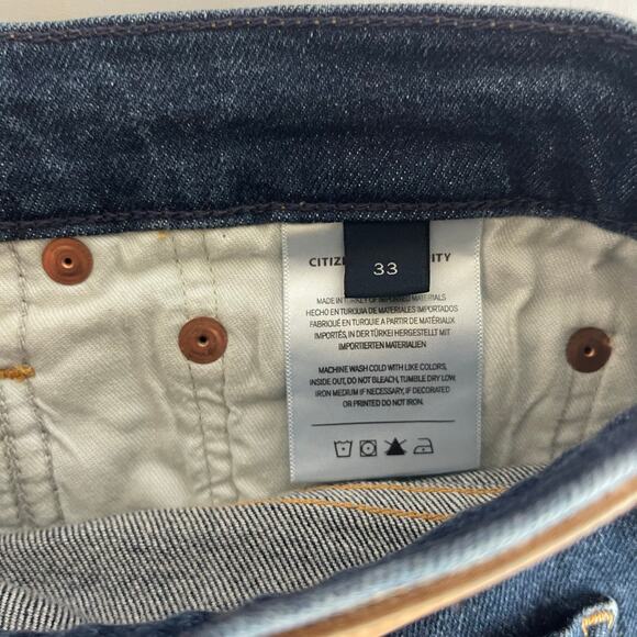 Citizens of Humanity Florence Wide Straight High Rise Jeans in Everdeen Size 33 - Picture 8 of 9